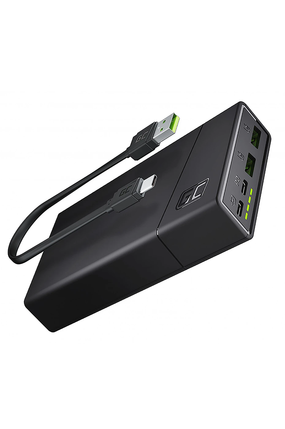 ПАВЕР БАНК (POWER BANK) GREEN CELL POWERPLAY20 20000MAH ШВИДКА ЗАРЯДКА 2X USB ULTRA CHARGE І 2X USB-C POWER DELIVERY 18W