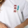 Футболка з вишивкою біла
