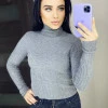 Гольф у рубчик сірого кольору
