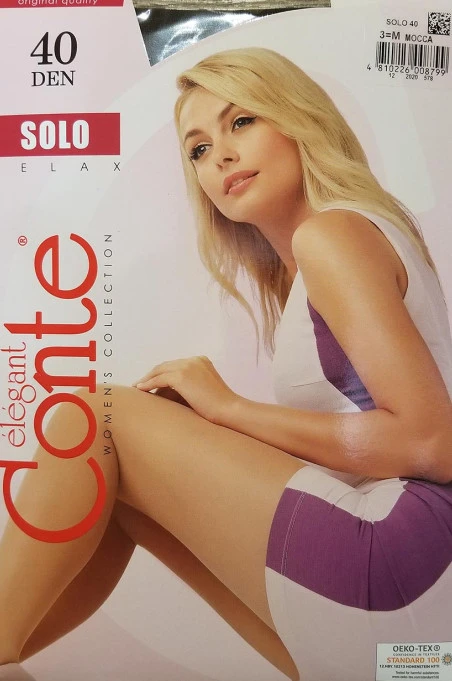 Колготки жіночі Conte Solo 40den колір Mocca Мокко