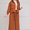 Костюм з кюлотами із льону Max Mara теракотового кольору Омеgа