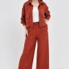 Костюм з кюлотами із льону Max Mara коньячного кольору Омеgа