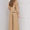 Костюм з кюлотами із льону Max Mara бежевий Омеgа