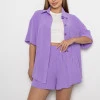 Лавандовий костюм з шортами Bermudy