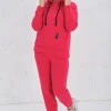 Малиновий теплий костюм с начосом UNO