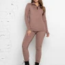 Обтягуючий теплий костюм Puma пудровий