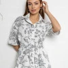 Костюм сорочка і шорти з поясом Mayami пломбір