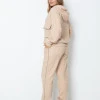 Костюм Glamyr з дизайнерським блискучим кантом кавовий
