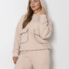 Костюм Glamyr із дизайнерським блискучим кантом кремовий