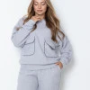 Костюм Glamyr з дизайнерським блискучим кантом сірий циркон