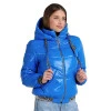 Міні куртка на резинці із Moncler блакитного кольору