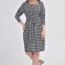 Сукня міді в гусячу лапку чорна Shanel