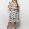 Біла сукня Malina візерунок Fendi