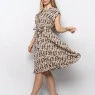 Сукня Malina візерунок Fendi кавова