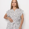 Біла сукня в горошок Malina