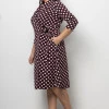 Класична сукня на запах Luisa вишнева