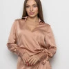 Шовкова сукня Madlen кольору капучіно