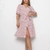 Рожева сукня Betty з коротким рукавом