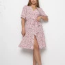 Рожева сукня Betty з коротким рукавом
