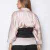 Корсетний пояс із костюмної тканини Corset-Poyas чорний