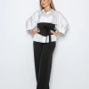 Корсетний пояс із костюмної тканини Corset-Poyas чорний