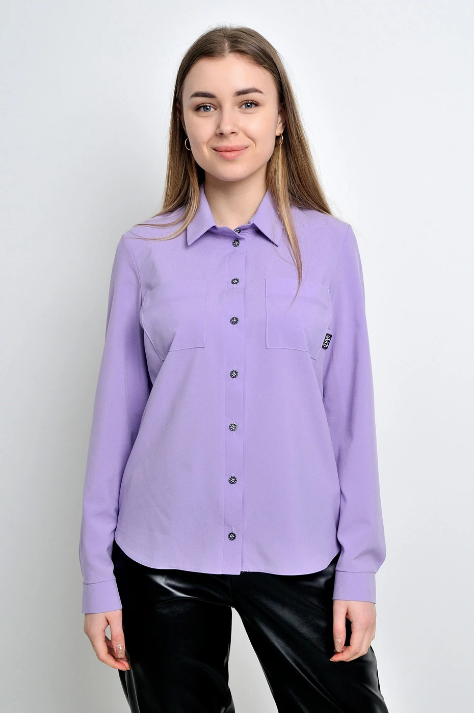 Класична сорочка лавандового кольору ділового стилю Monako