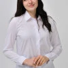 Біла сорочка із супер софту напівприталена