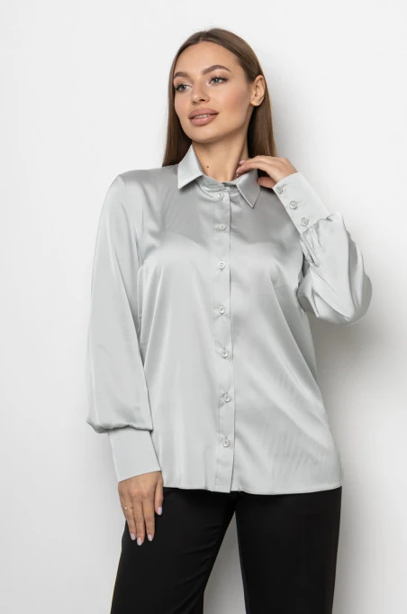 Шовкова жіноча сорочка ARMANI перлинна