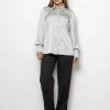 Шовкова жіноча сорочка ARMANI перлинна