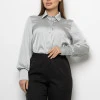 Шовкова жіноча сорочка ARMANI перлинна