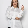 Шовкова жіноча сорочка ARMANI кольору пломбір