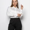 Шовкова жіноча сорочка ARMANI кольору пломбір