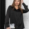 Шовкова жіноча сорочка ARMANI чорна