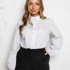 Жіноча сорочка Svitana з вишивкою біла троянда на рукаві