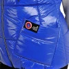 Жилетка Moncler кольором електрик на блискавці з капюшоном Ж-15